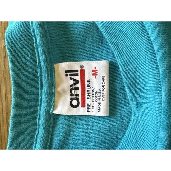 Anvil Pre Shrunk 90s 80's Chicago T-Shirt Made In USA Crew Neck Women Medium VTG - Picture 3 of 8